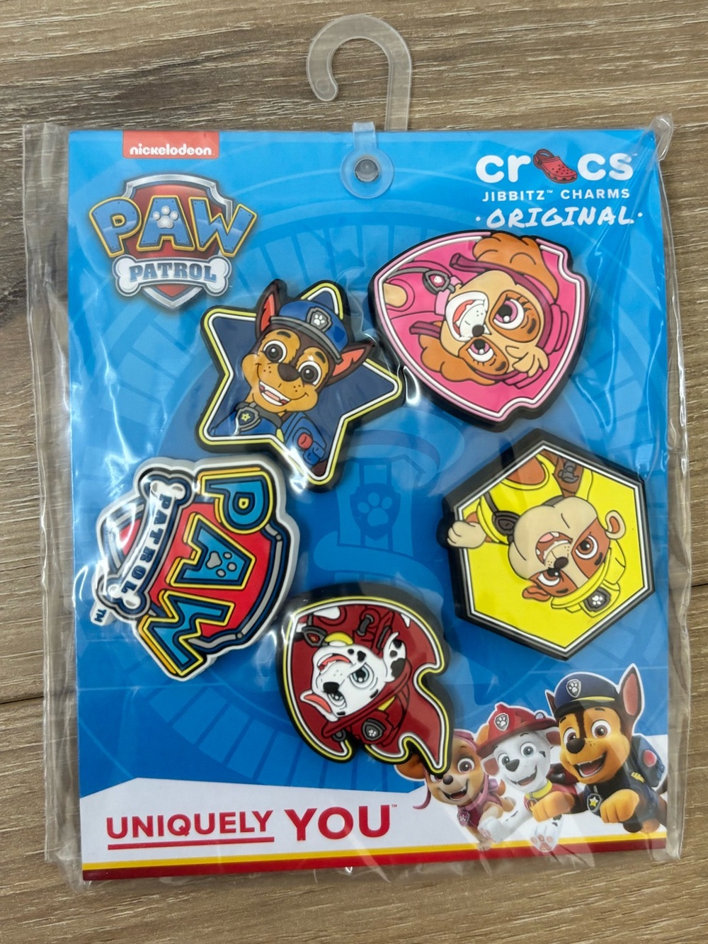 CROCS PAW Patrol Jibbitz Charms - Blue, Pink, Yellow, Red, Black